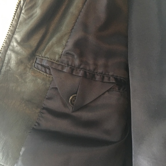 J Crew Collection Leather Jacket sz 8, NWOT - Picture 5 of 8